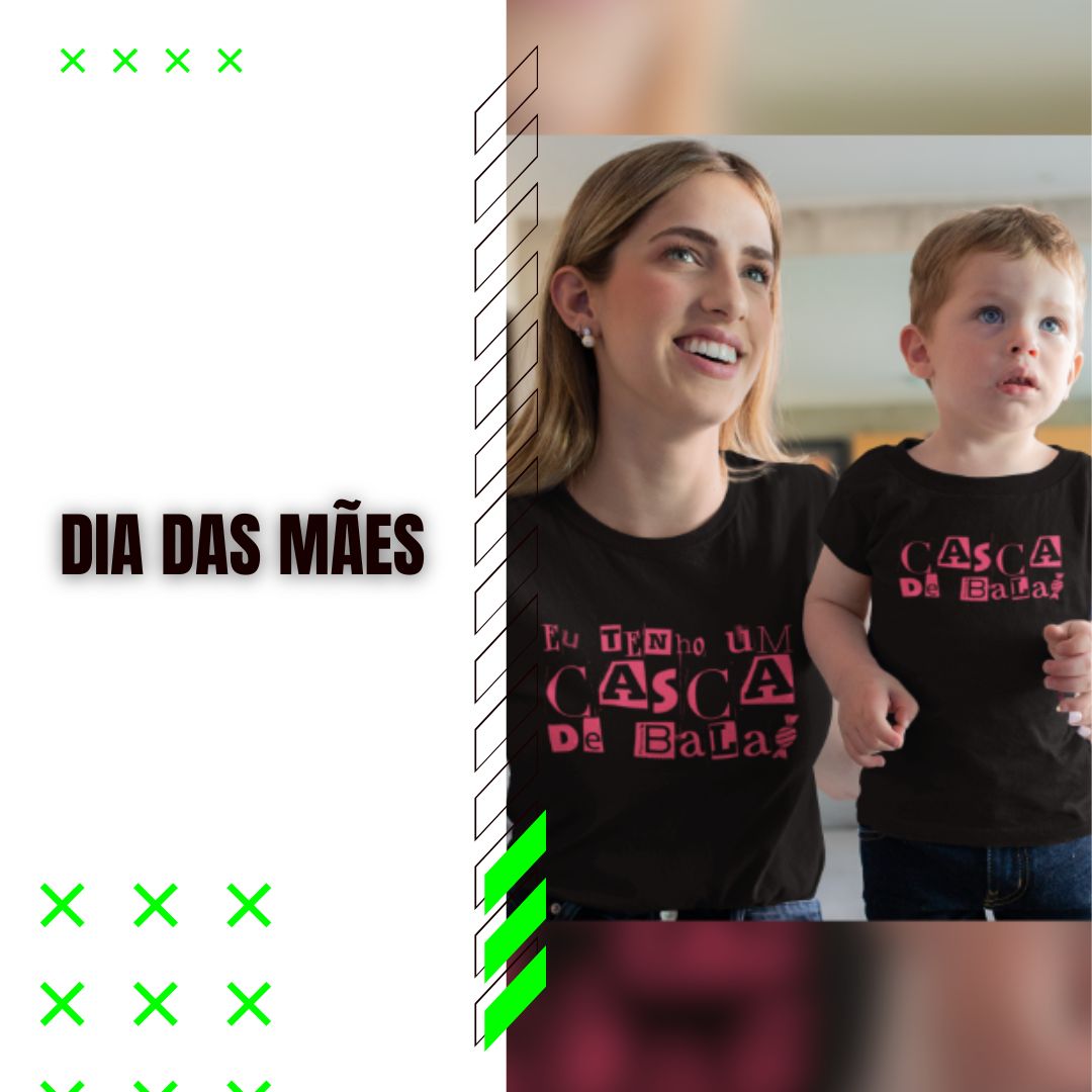 Imagem de capa da coleção de camisetas do dia das mães.