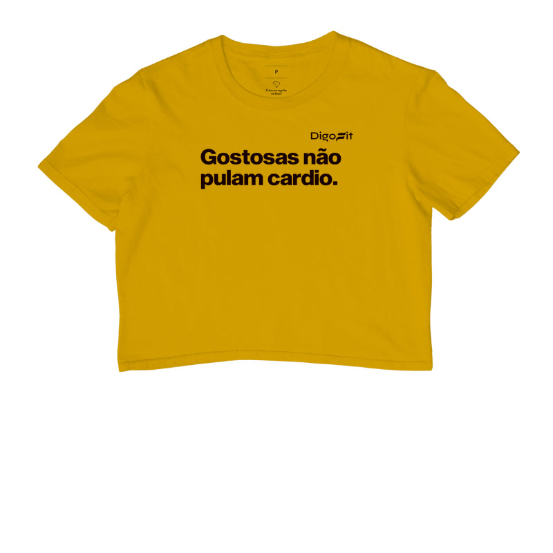CROPPED ACADEMIA GOSTOSAS NÃO PULAM CARDIO