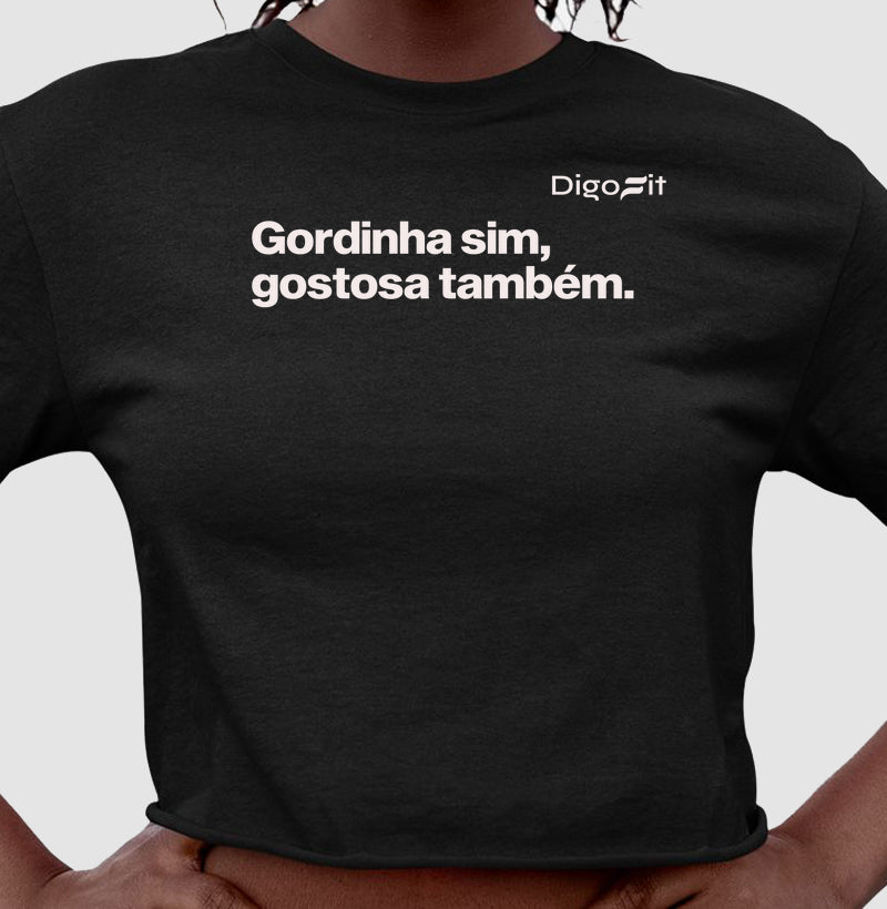 CROPPED ACADEMIA GORDINHA SIM GOSTOSA TAMBÉM