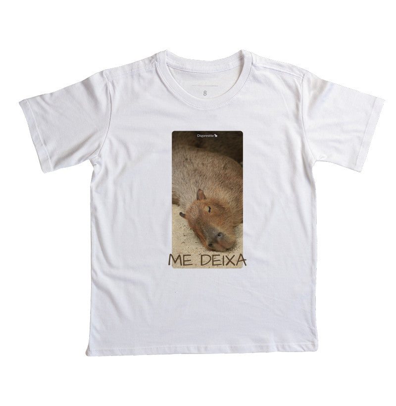 CAMISETA INFANTIL CAPIVARA ME DEIXA