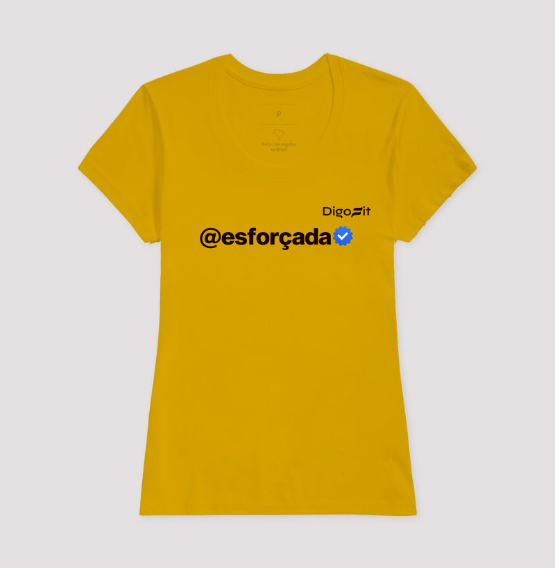 CAMISETA ACADEMIA VERIFICADA COMO ESFORÇADA