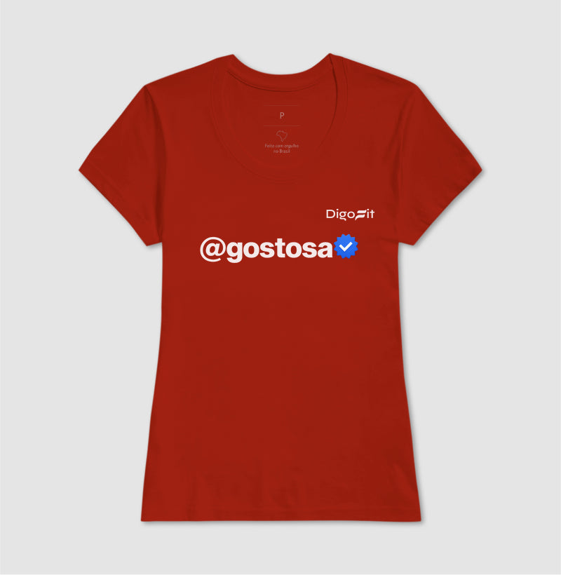 CAMISETA ACADEMIA VERIFICADA COMO UMA GOSTOSA