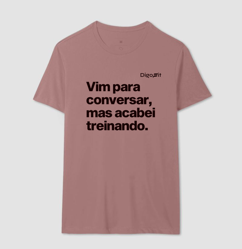 CAMISETA ACADEMIA VIM PARA CONVERSAR
