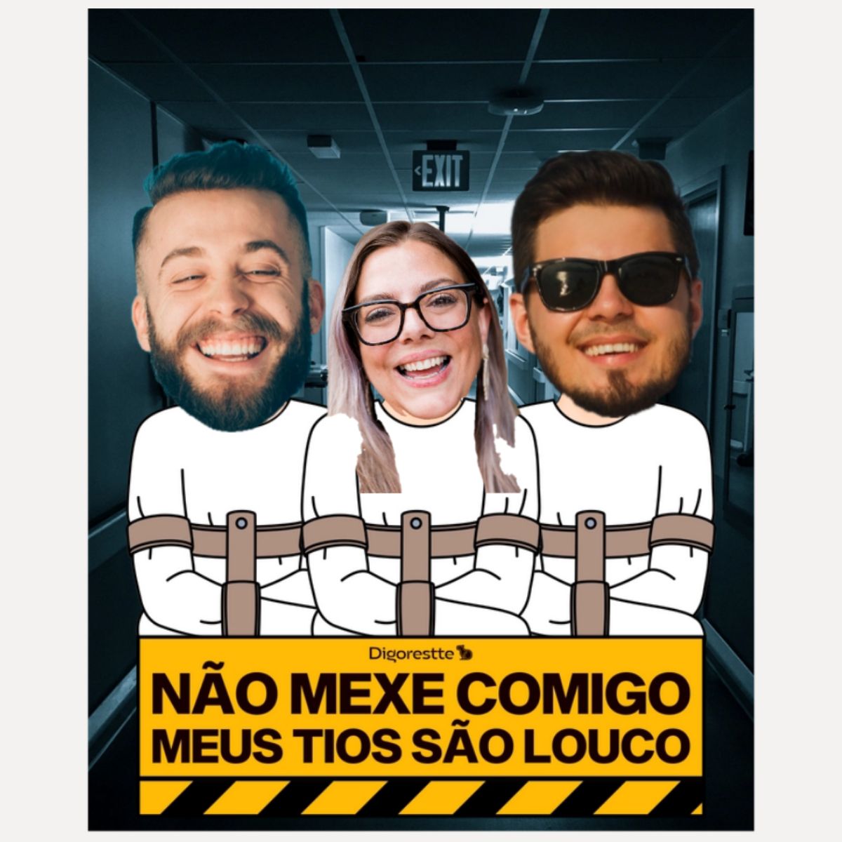 CAMISETA INFANTIL PERSONALIZADA MINHA TIA / TIO LOUCOS