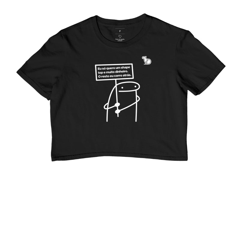 CROPPED ANO NOVO UM SHAPE TOP E MUITO DINHEIRO