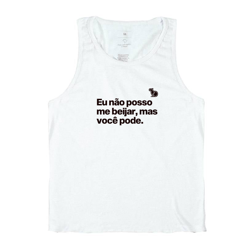 CAMISETA REGATA CARNAVAL VOCÊ PODE ME BEIJAR