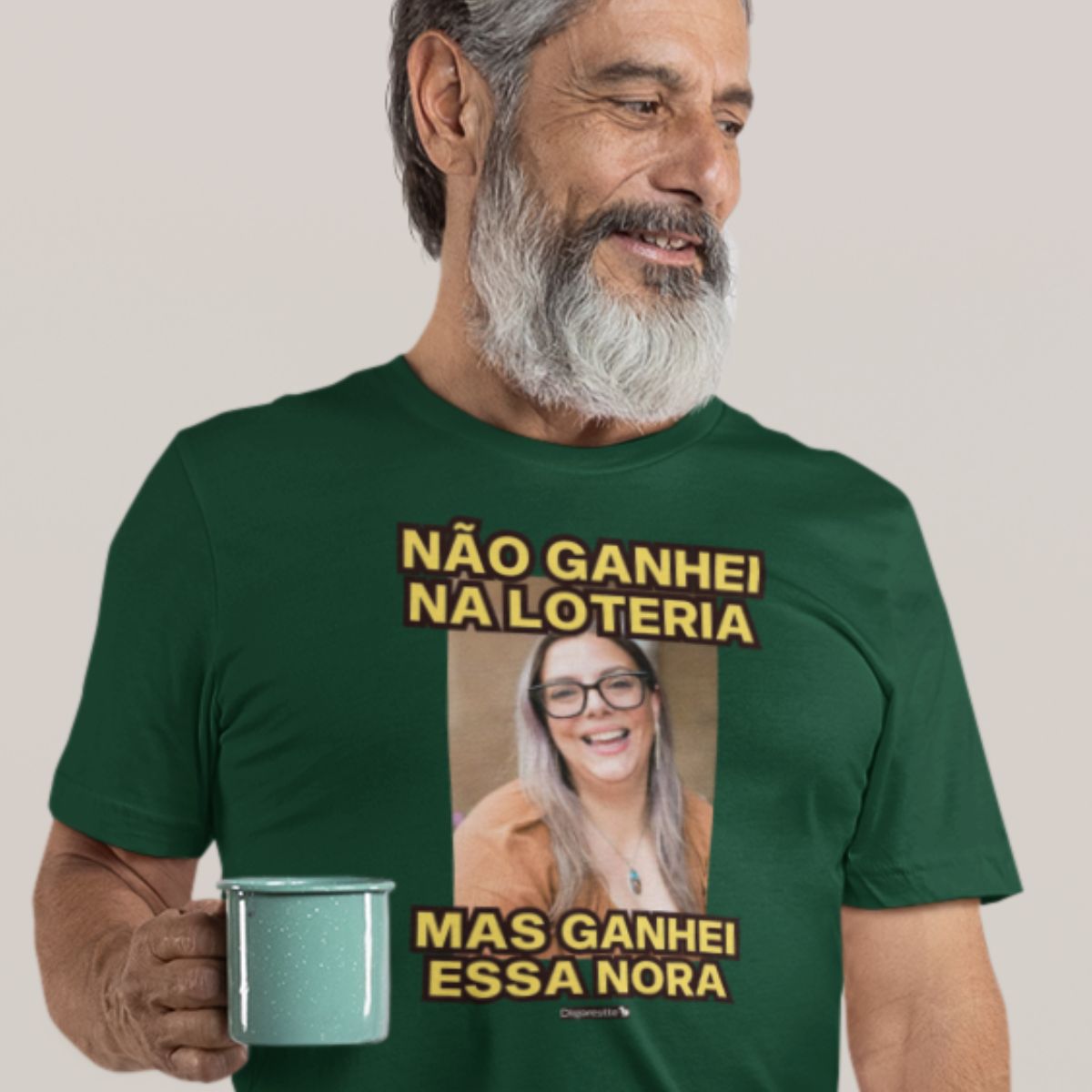 CAMISETA PERSONALIZADA COM FOTO - GENRO / NORA