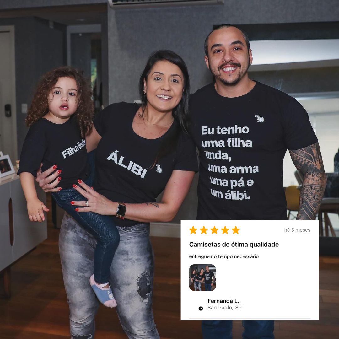 KIT CAMISETAS PAIS COM ÁLIBI