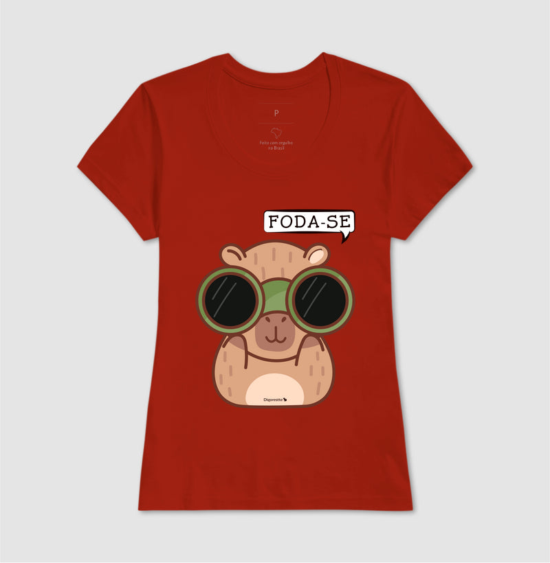 CAMISETA CAPIVARA ESTRESSADA