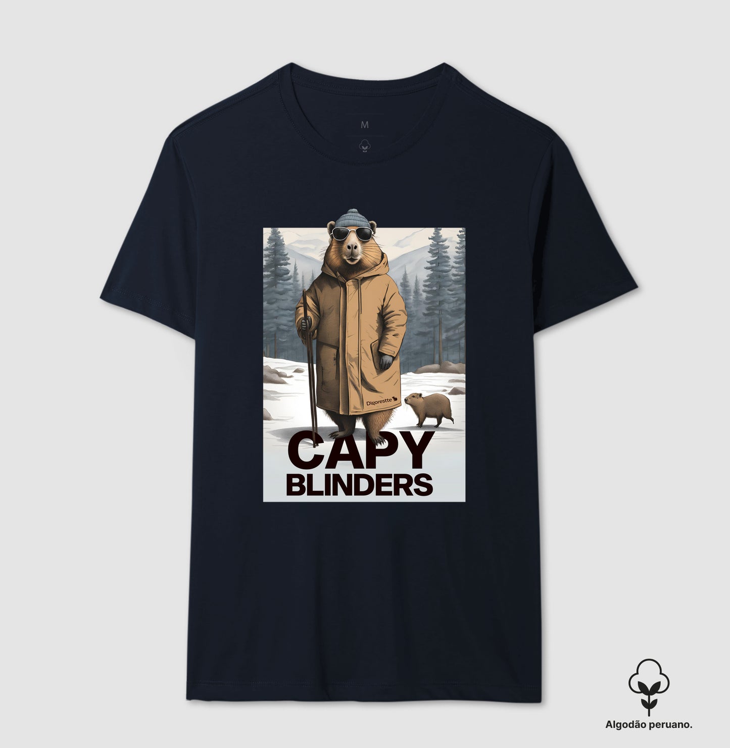 CAMISETA ALGODÃO PERUANO CAPY BLINDERS