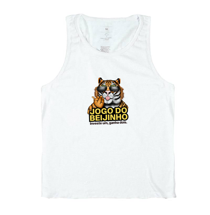 CAMISETA REGATA CARNAVAL JOGO DO BEIJINHO