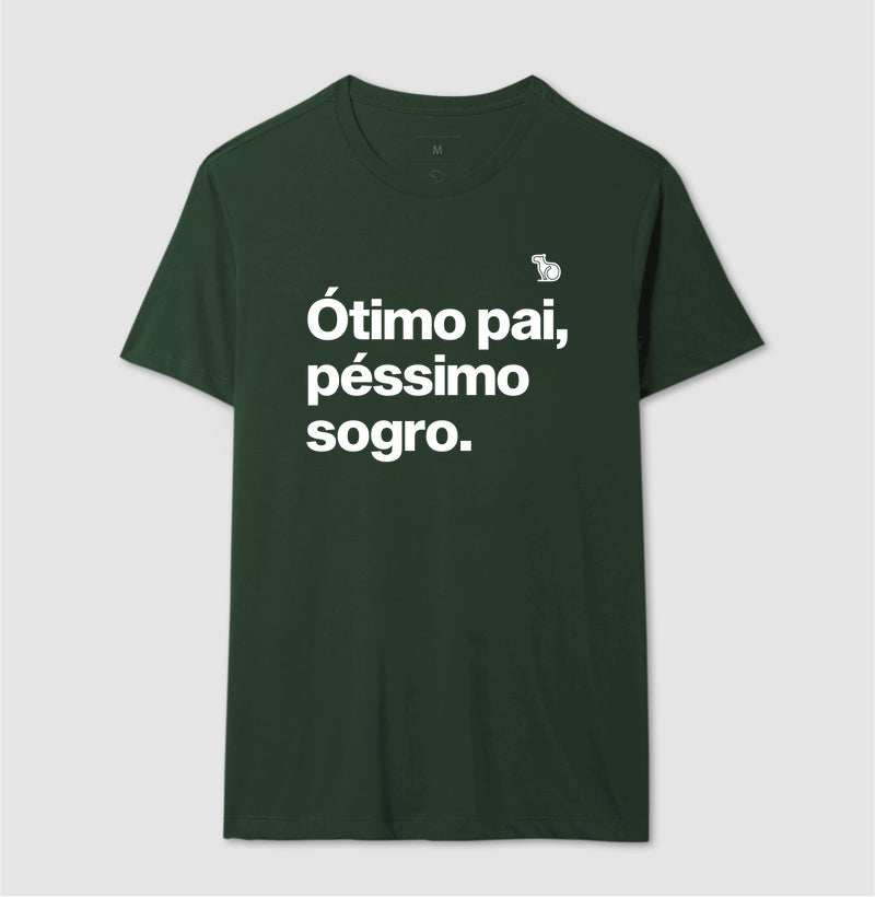 CAMISETA ÓTIMO PAI PÉSSIMO SOGRO