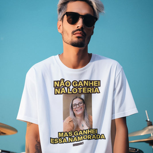 CAMISETA PERSONALIZADA COM FOTO - NAMORADOS / CASADOS