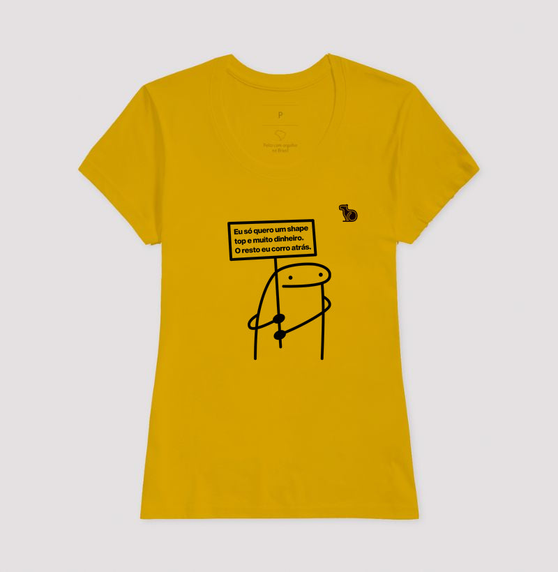 CAMISETA ANO NOVO UM SHAPE TOP E MUITO DINHEIRO