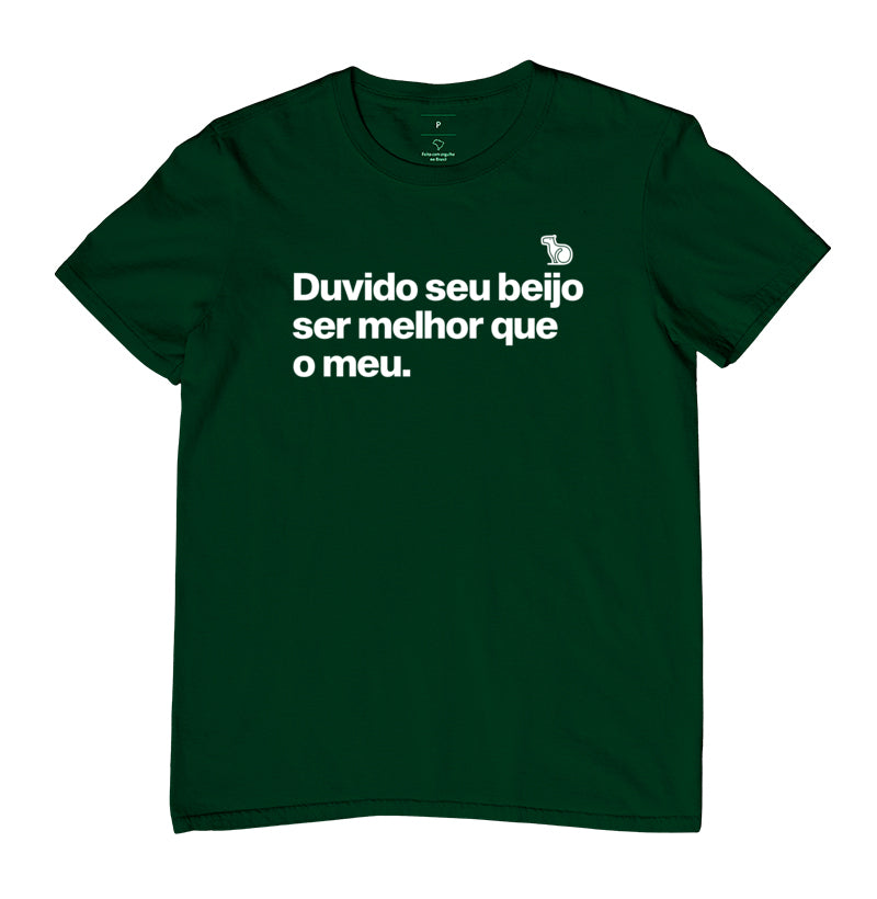 CAMISETA CARNAVAL DUVIDO SEU BEIJO SER MELHOR