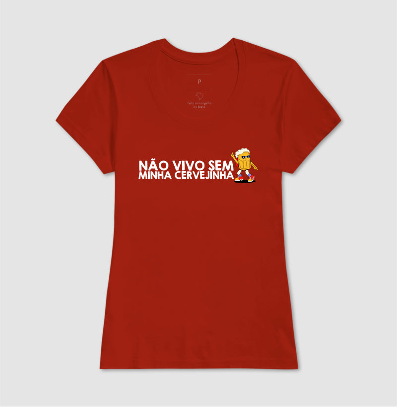 CAMISETA CASAL NÃO VIVO SEM CERVEJINHA