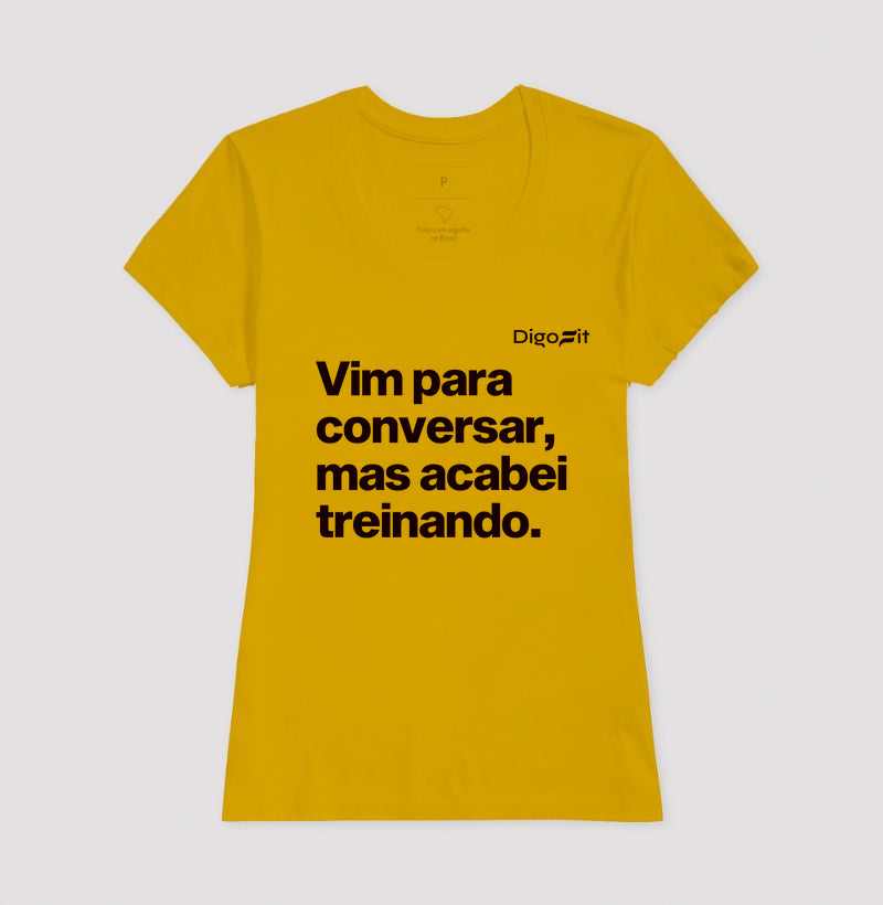 CAMISETA ACADEMIA VIM PARA CONVERSAR