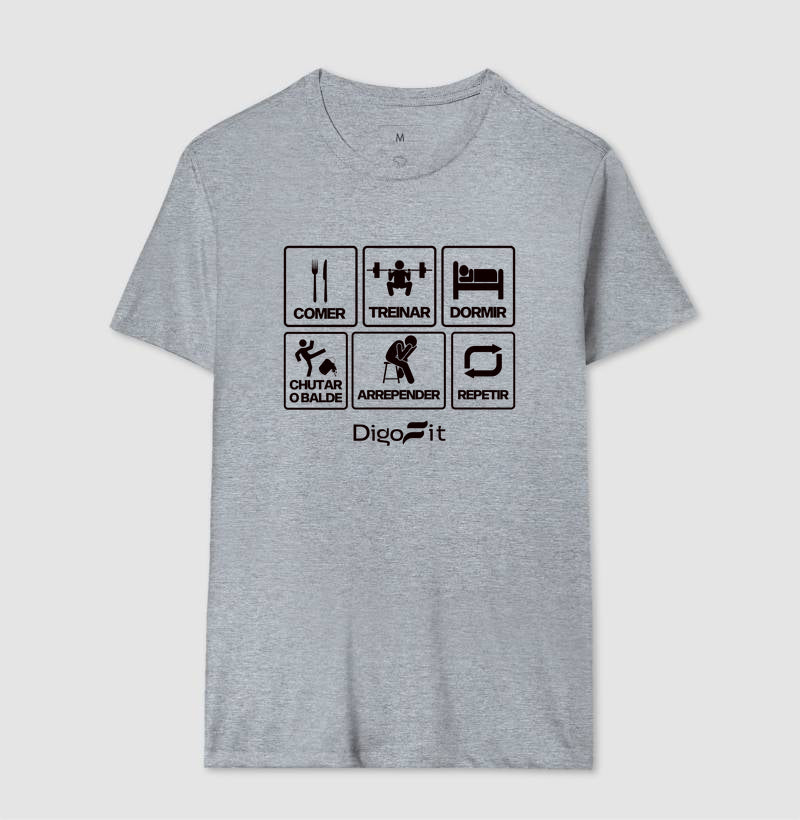 CAMISETA ACADEMIA CHUTANDO O BALDE