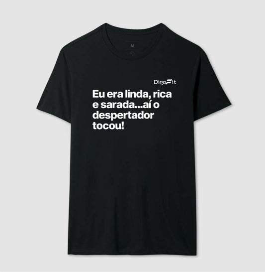 CAMISETA ACADEMIA LINDA RICA E SARADA