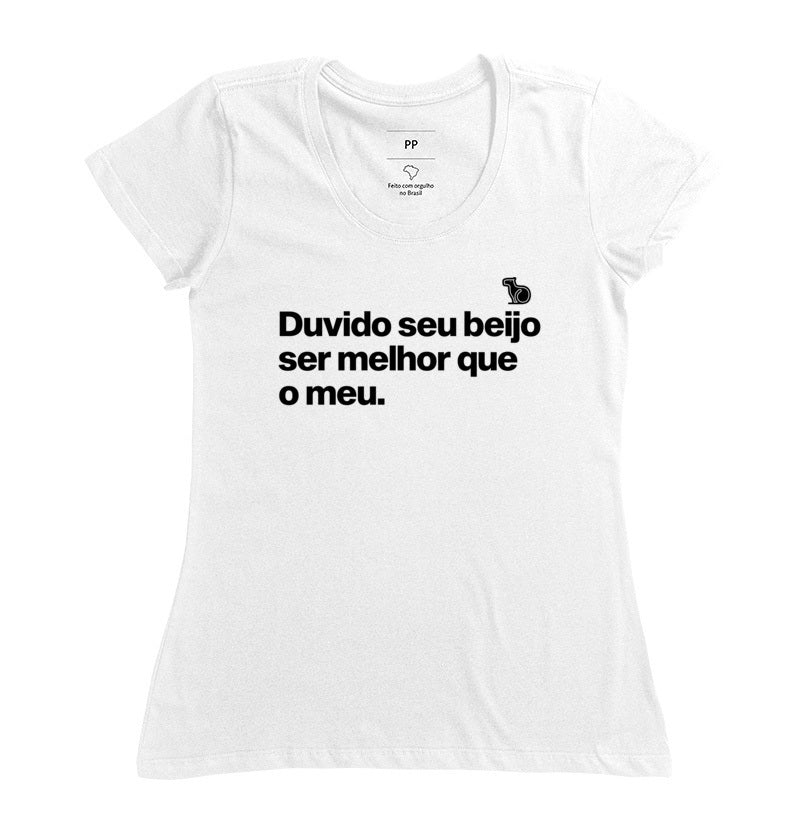 CAMISETA CARNAVAL DUVIDO SEU BEIJO SER MELHOR