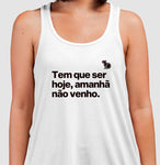 CAMISETA REGATA CARNAVAL AMANHÃ NÃO VENHO