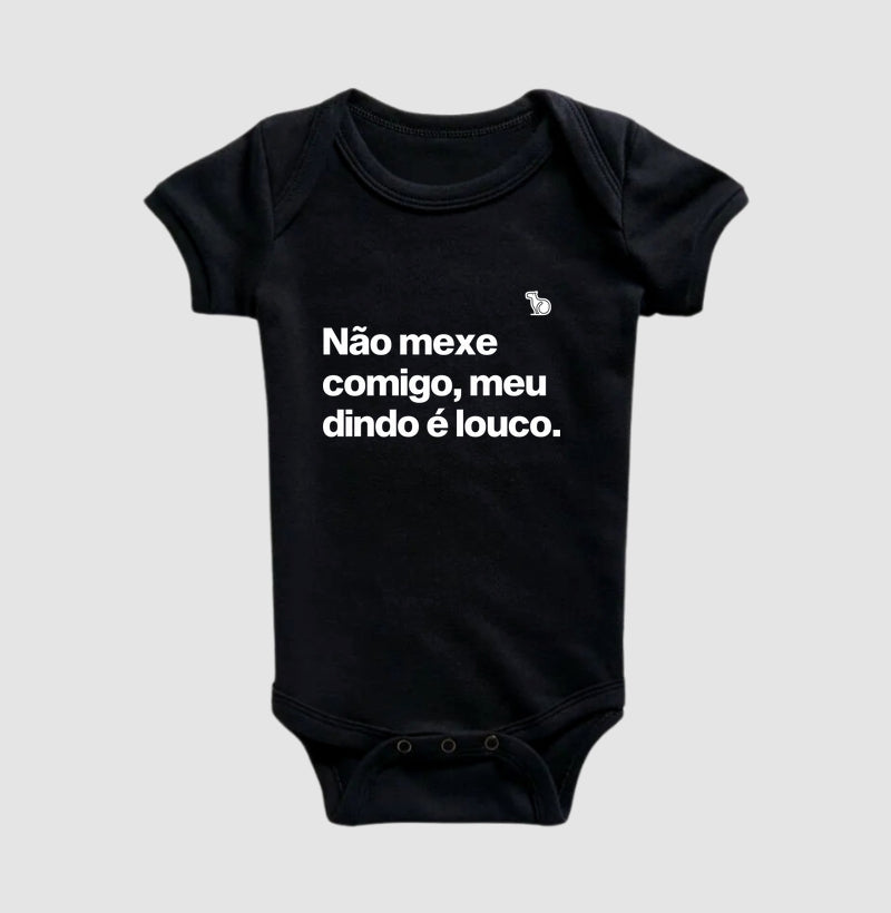 BODY INFANTIL MEU DINDO É LOUCO