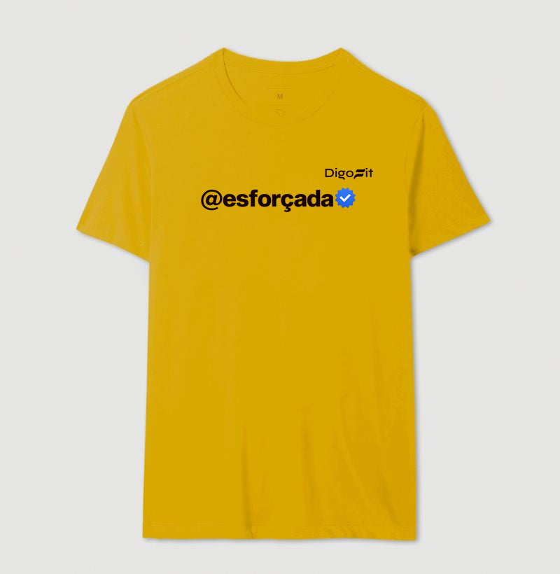 CAMISETA ACADEMIA VERIFICADA COMO ESFORÇADA