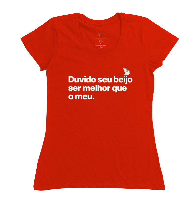 CAMISETA CARNAVAL DUVIDO SEU BEIJO SER MELHOR