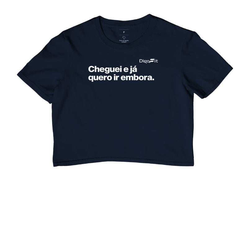 CROPPED ACADEMIA CHEGUEI E JÁ QUERO IR EMBORA