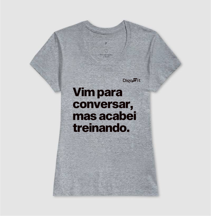 CAMISETA ACADEMIA VIM PARA CONVERSAR