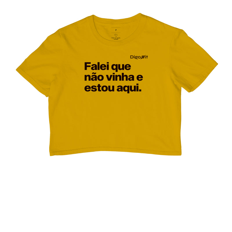 CROPPED ACADEMIA FALEI QUE NÃO VINHA E ESTOU AQUI