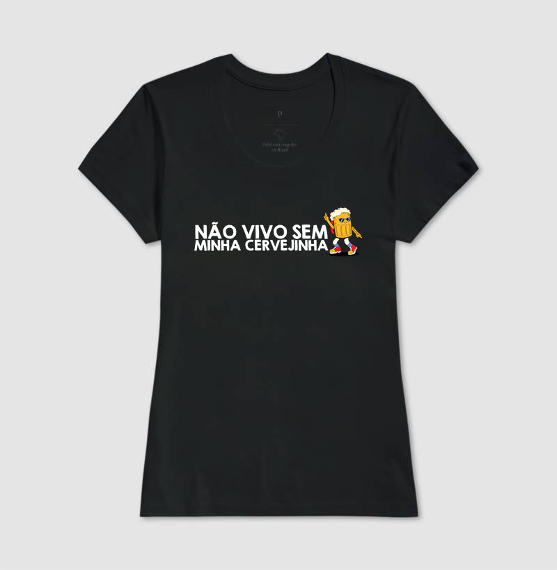 CAMISETA CASAL NÃO VIVO SEM CERVEJINHA
