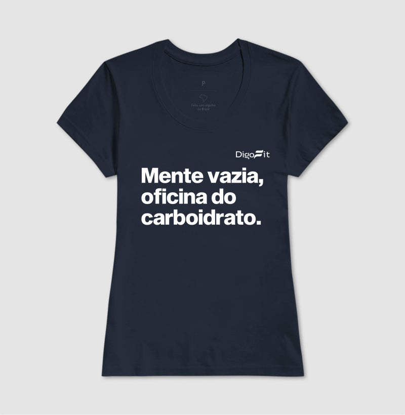 CAMISETA ACADEMIA MENTE VAZIA OFICINA DO CARBOIDRATO