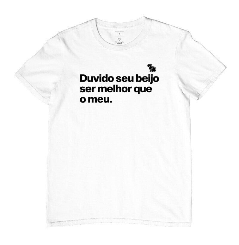CAMISETA CARNAVAL DUVIDO SEU BEIJO SER MELHOR