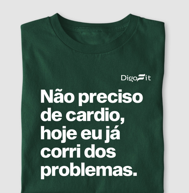CAMISETA ACADEMIA HOJE EU CORRI DOS PROBLEMAS