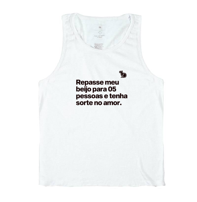 CAMISETA REGATA CARNAVAL REPASSE MEU BEIJO