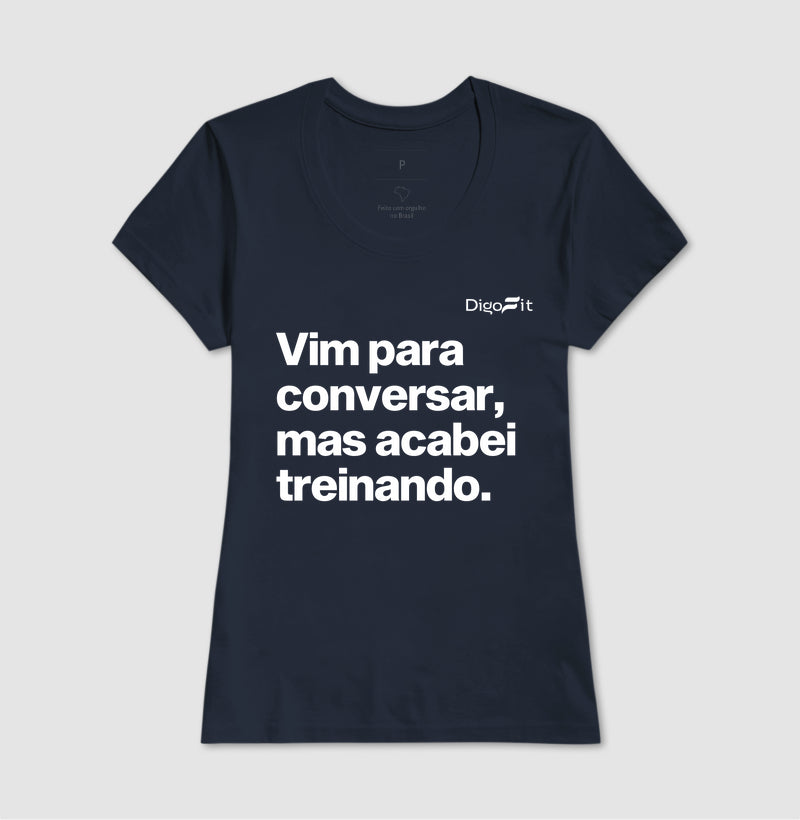 CAMISETA ACADEMIA VIM PARA CONVERSAR
