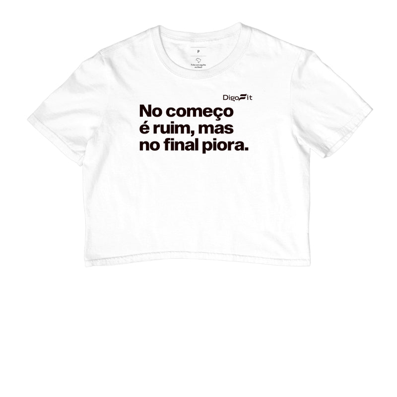 CROPPED ACADEMIA NO COMEÇO É RUIM MAS NO FINAL PIORA