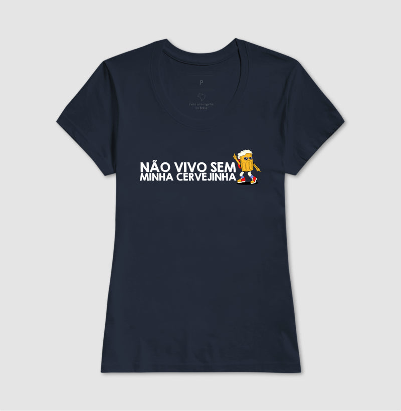 CAMISETA CASAL NÃO VIVO SEM CERVEJINHA
