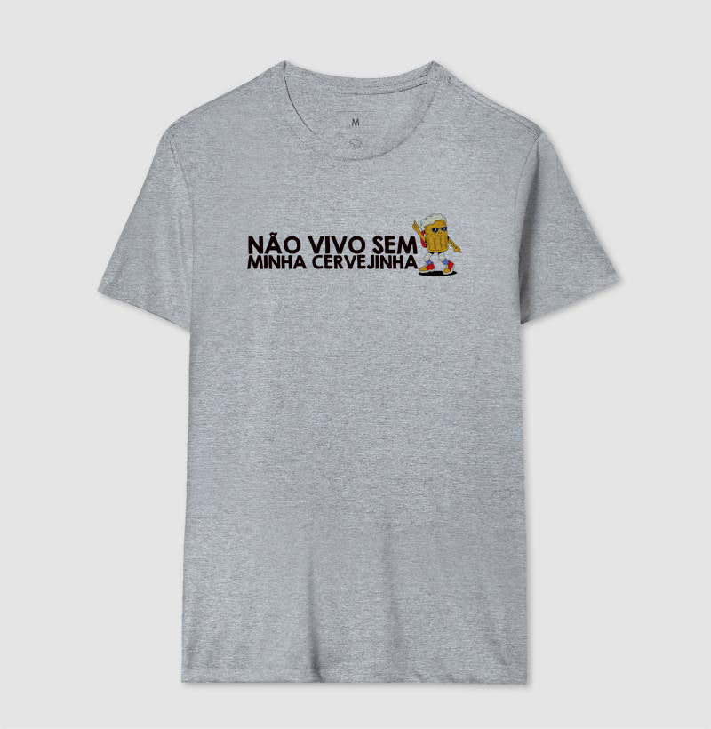 CAMISETA CASAL NÃO VIVO SEM CERVEJINHA