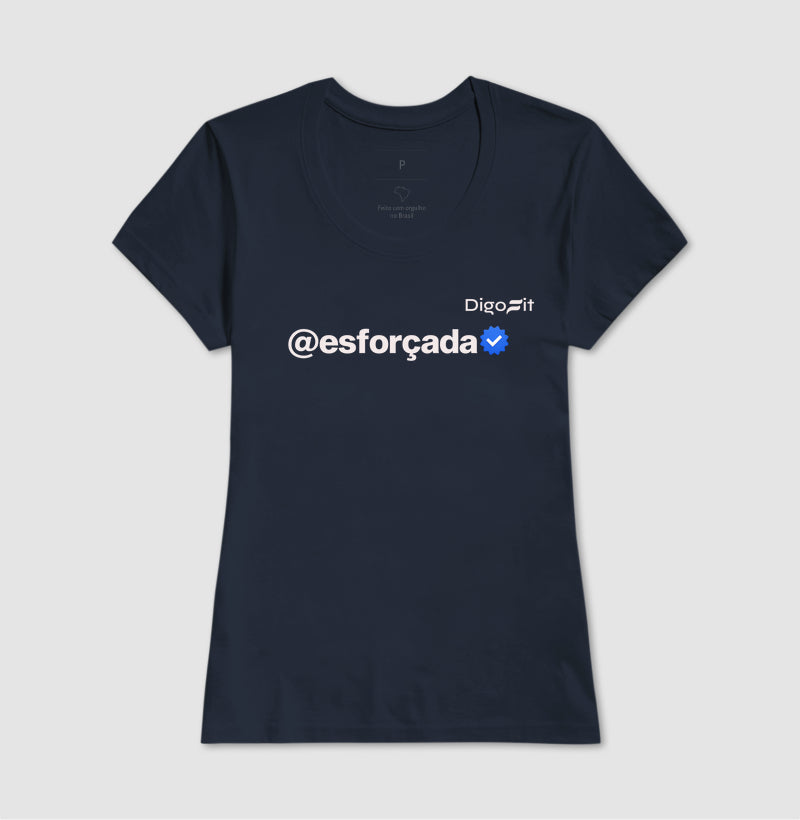 CAMISETA ACADEMIA VERIFICADA COMO ESFORÇADA