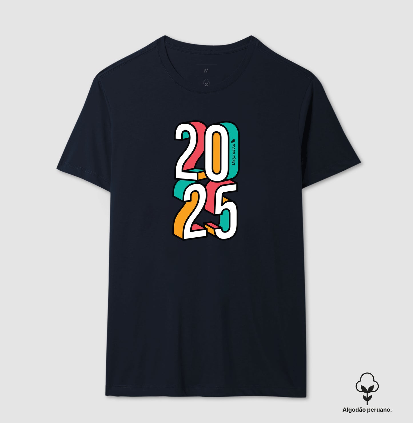 CAMISETA ALGODÃO PERUANO ANO NOVO 2025