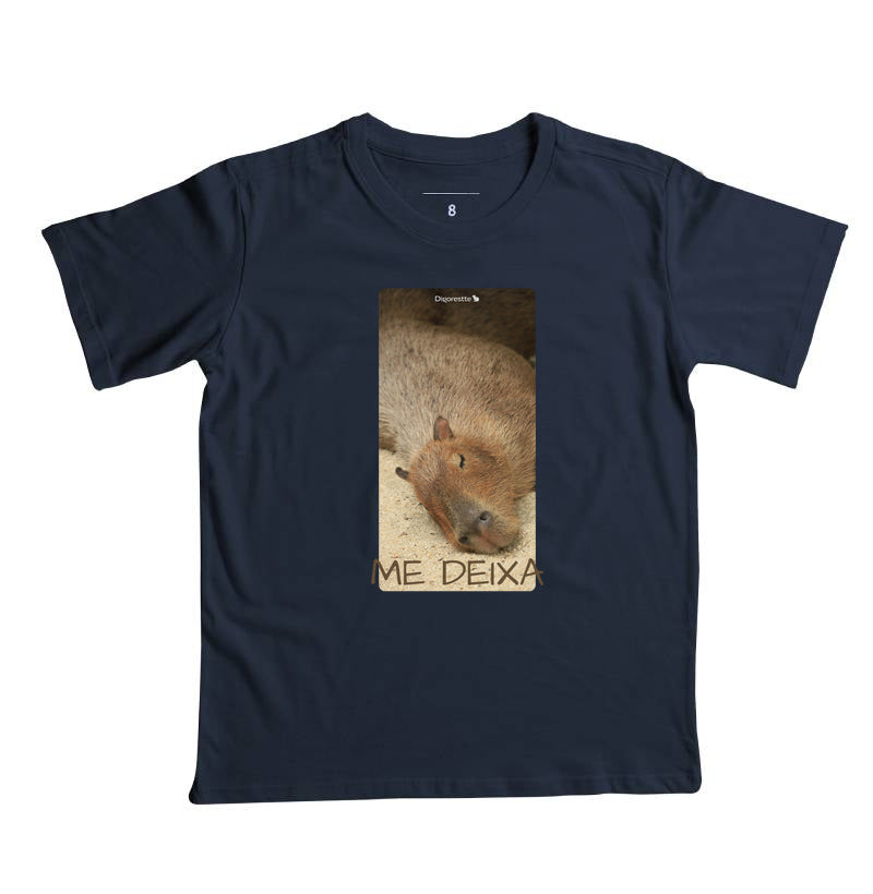 CAMISETA INFANTIL CAPIVARA ME DEIXA