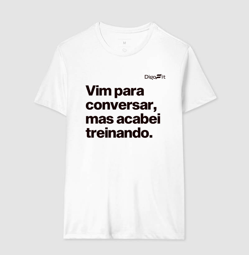 CAMISETA ACADEMIA VIM PARA CONVERSAR