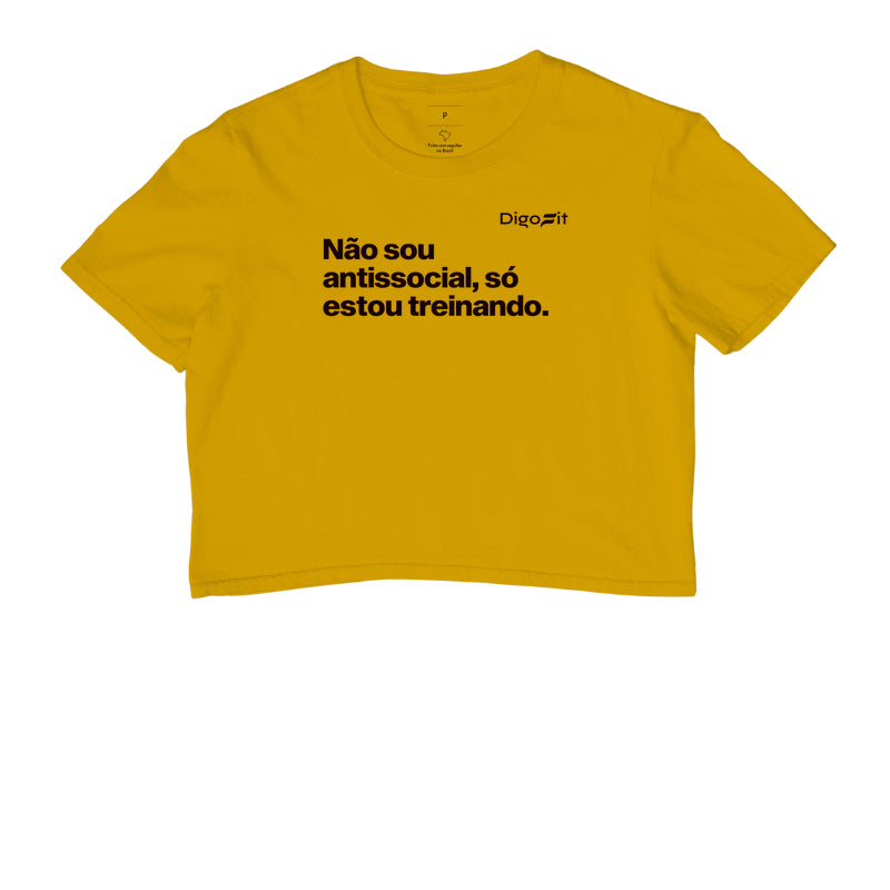 CROPPED ACADEMIA NÃO SOU ANTISSOCIAL SÓ ESTOU TREINANDO