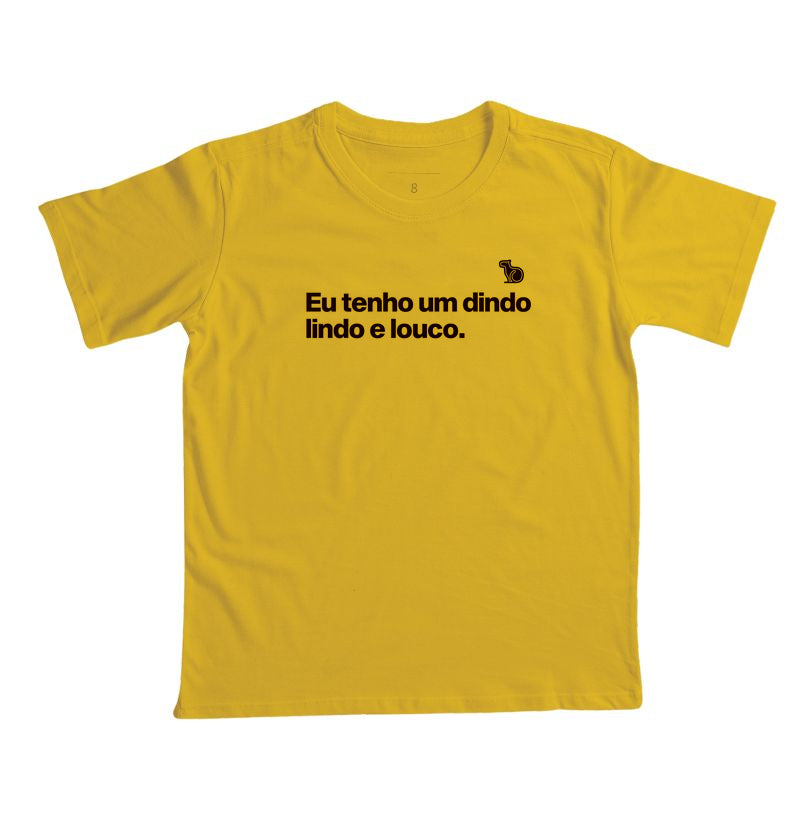 CAMISETA INFANTIL DINDO LINDO E LOUCO
