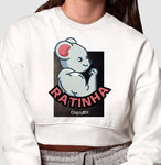 MOLETOM CROPPED ACADEMIA RATINHA