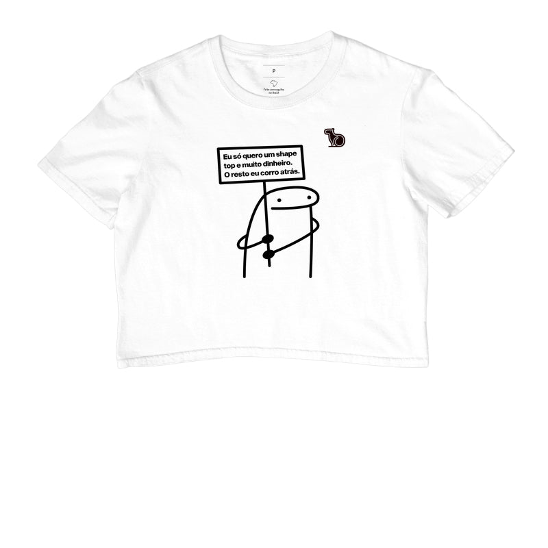 CROPPED ANO NOVO UM SHAPE TOP E MUITO DINHEIRO