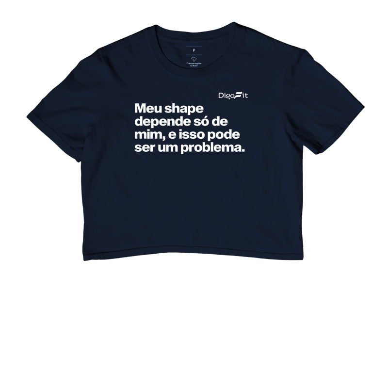 CROPPED ACADEMIA MEU SHAPE SÓ DEPENDE DE MIM