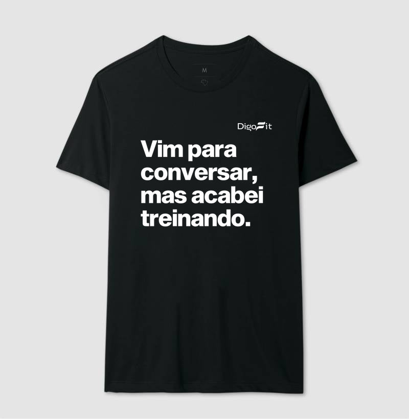 CAMISETA ACADEMIA VIM PARA CONVERSAR